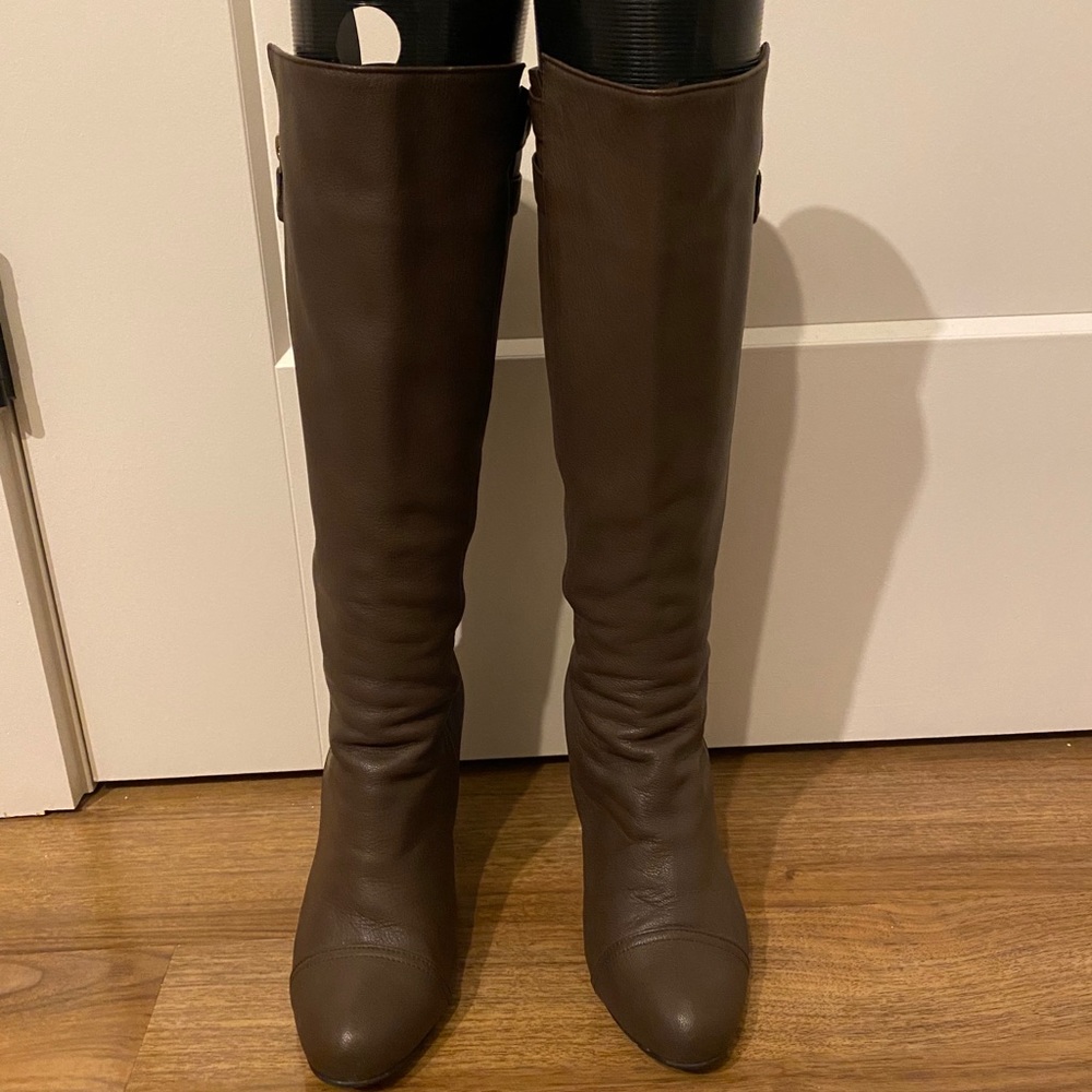 Leather boots